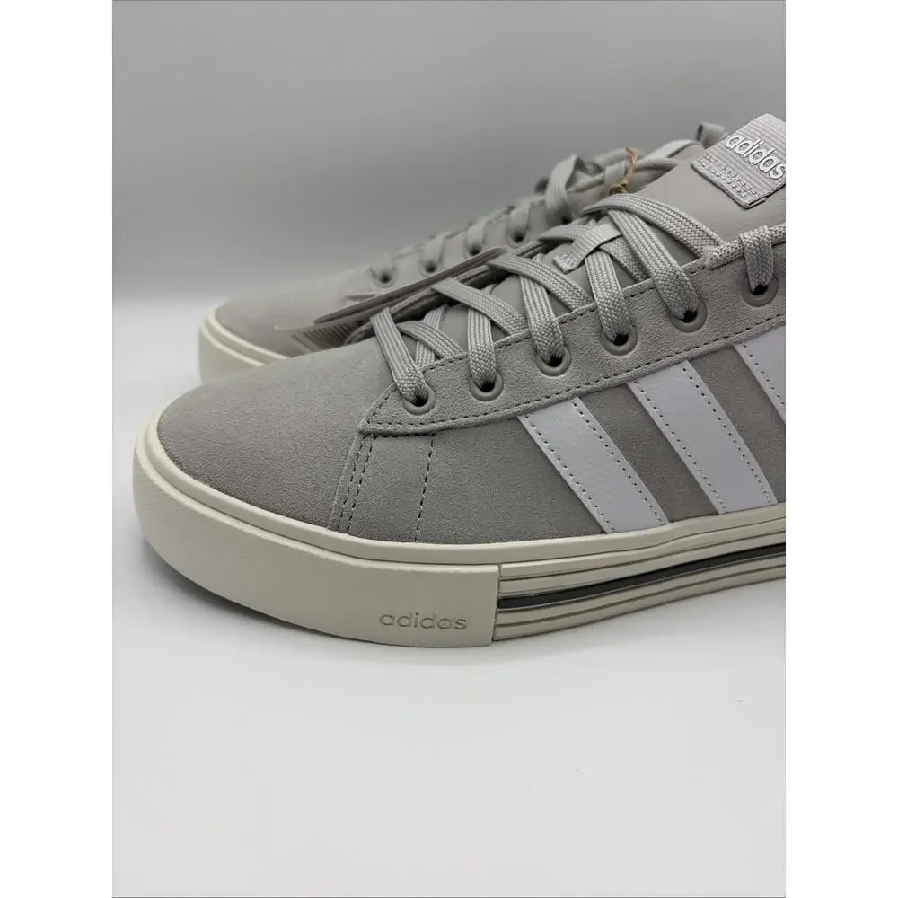 adidas Daily 4.0 Gray White Lace-Up Sneakers Shoes Men's US 10 NWT NO Box